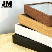 Boîte à Ombre Carrée en Bois 3D Personnalisée OEM ODM avec Logo et Affichage d'Image, Cadre 7x7 8x8 9x9 10x10 12x12 Pouces A4 pour Décoration Maison et Bureau