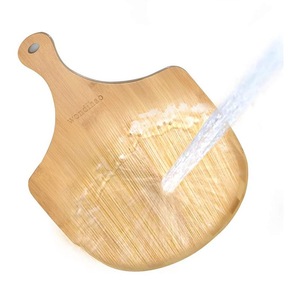 Planche à découper en bambou pour pizza, 12 pouces, plateau de service en bois pour la cuisine - Product Image 3