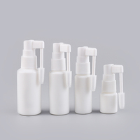 Espray de garganta de plástico blanco, botella de espray oral médico, múltiples especificaciones