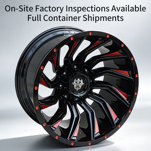 Jantes forgées tout-terrain Flowtone 20 pouces 6x135/139.7 <span class=keywords><strong>Noir</strong></span> brillant <span class=keywords><strong>4x4</strong></span> SUV à rebord profond pour Hummer H2 H3 RAM 1500 <span class=keywords><strong>Jeep</strong></span> - Product Image 3