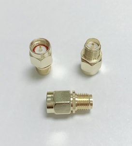 SMA-JK Plated Gold RP SMA Connector Female To Male RF <b>Adapter</b> <b>Double</b> Straight For Radios WiFi Antenna - Product Image 3