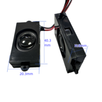 JL JL-172 2040 20mm*40mm 4옴 3W 캐비티 직사각형 프레임 플라스틱 고음질 라우드 스피커 휴대용 다목적 고품질