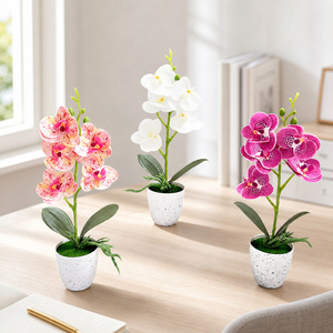 Orquídea Phalaenopsis Artificial con Maceta de 30 Pulgadas, Decoración Floral para Interiores del Hogar - Product Image 3