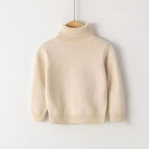 <span class=keywords><strong>Pull</strong></span> col roulé en maille torsadée de haute qualité pour garçons et filles, vêtements d'hiver pour enfants, respirant, écologique, manches longues - Product Image 5