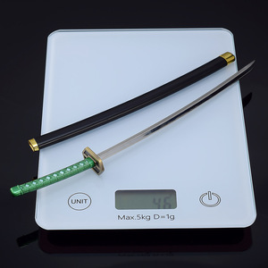 Alliage <span class=keywords><strong>de</strong></span> zinc <span class=keywords><strong>tout</strong></span> métal petit jouet épée <span class=keywords><strong>Bleach</strong></span> Aizen Sousuke Zanpakutou Kyoukasuigetsu 26cm 46g Mini Katana - Product Image 4