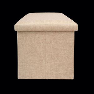 Modern <b>Stool</b> Living Room Furniture <b>Storage</b> Box Fabric Stainless Steel Bamboo Highest Quality Sample Available <b>Stools</b> Counter - Product Image 1