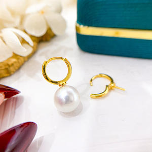 S925 <b>Silver</b> DIY Pearl Accessories Crown <b>Silver</b> Jewelry <b>Earrings</b> Empty Bracket 8-11mm Beads for Fashion <b>Stud</b> Accessory Creations - Product Image 1