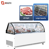 Vitrine commerciale de viande de réfrigérateur de réfrigérateur d'affichage de poisson pour la boucherie