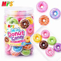 Fabricant professionnel nouveau type multi couleurs 3D forme de beignet confiture déposée gommeux saveur de fruits bonbons bonbons mous
