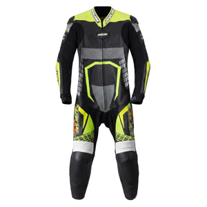 Combinaison de course professionnelle Ramaha pour homme, 1 pièce, en cuir de vache véritable/cuir de kangourou, sur mesure, avec combinaison intégrale/traje niveau 2 CE - Product Image 1