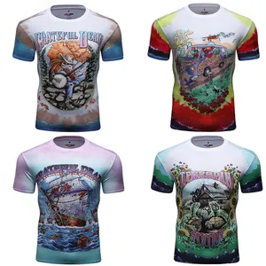 Cody Lundin Sublimation Print Sport Compression T-shirt for Men Boxing Half Sleeve Tops