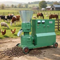 Nouvelle machine à granulés de céréales pour aliments pour animaux de ferme, volailles, poulets, canards, oies, mini-pelletiseuse, production élevée de 200-300 kg/h, 7,5 kW
