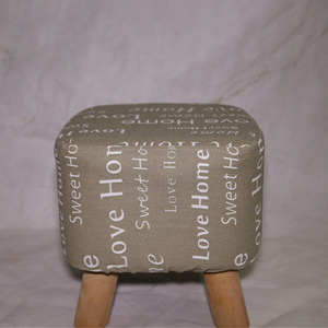 Taburete para cambiar zapatos de tela, 28x28x30 cm, otomana suave de diseño moderno para el hogar, para niños y adultos - Product Image 1