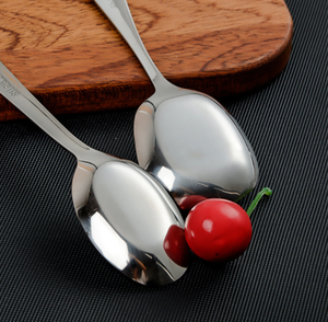Cucharas Cuadradas de Acero Inoxidable DFS01 S M L para Niños, Cucharas para Servir Comida en Casa, Cucharas para Sopa con Cabeza Cuadrada y Logotipo Personalizado - Product Image 4