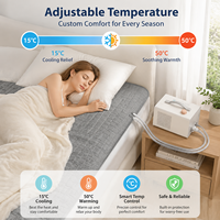 Matelas chauffant et rafraîchissant électrique à double zone, contrôlé par application, silencieux, réglable en température, lavable