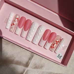 เล็บปลอมอะคริลิคเล็บฝรั่งเศสแบบเพชรอุปกรณ์ออกแบบตามสั่ง - Product Image 3