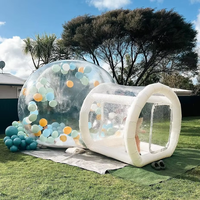 Dôme gonflable transparent moderne en PVC pour extérieur, arche, globe à neige, danseur d'air, avec souffleur et logo personnalisé, pour événements maritimes