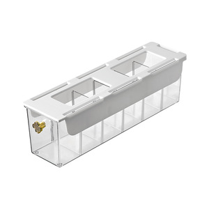Clothing Organizer <b>Drawer</b> Style Wall Mounted Sock <b>Storage</b> <b>Box</b> White Rectangle Versatile Wardrobe Underwear Compartment - Product Image 5
