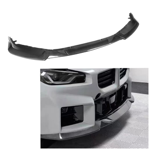 Kit Carrozzeria Paraurti Anteriore per <span class=keywords><strong>BMW</strong></span> G87 M2 <span class=keywords><strong>Coupé</strong></span> 2023+ in Vera Fibra di Carbonio Stile R44 Splitter Anteriore 3 Pezzi - Product Image 1