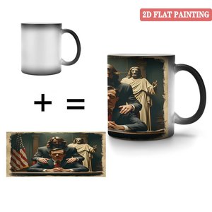 Frosted <b>Ceramic</b> <b>Mug</b> 11oz Black Heat Activated Office Daily Cup - Product Image 4