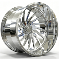 Jantes forgées SL 26 28 30 pouces 22X12 24X12 24X14 26X14 26X16 6x139.7 8X170 8X180 Polies à déport profond pour Ford F-150 RAM 1500