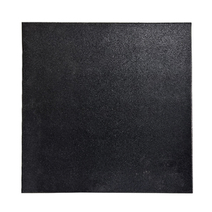 Dalles de sol en caoutchouc noir 15 mm antidérapantes, résistantes à l'eau et à l'usure pour salle de sport, aire de jeux, stade, école - Product Image 1