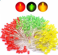 Kit d'école avec diodes électroluminescente LED, 5MM, rouge, jaune, vert, bleu, blanc, cinq couleurs, bricolage DIY pour échantillons
