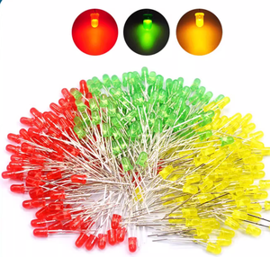 5มิลลิเมตร <span class=keywords><strong>LED</strong></span> ไดโอดเปล่งแสงสีแดงสีเหลืองสีเขียวสีฟ้าและสีขาวผสมห้าสี DIY ตัวอย่างกระเป๋าโรงเรียนชุด - Product Image 2