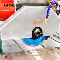 GANGER CNC Système de contrôle intelligent Scie à pont à cinq axes Machine à découper pour la fabrication de comptoirs de cuisine en marbre, granit et quartz