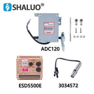 Actuador eléctrico Shaluo ADC120 de 12V para generador diésel, módulo de control ESD5500E, kit de sensor 3034572 - Product Image 1