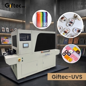 Impresora UV Personalizable Giftec de Una Sola Pasada, CMYKW de Alta Velocidad 25m/<span class=keywords><strong>min</strong></span> para Bolsas de Plástico y Tapas de Hojalata - Product Image 1