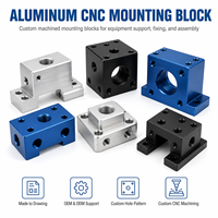 Bloc de montage en aluminium CNC de précision sur mesure avec trous filetés pour capteurs, rails linéaires, cylindres et équipements d'automatisation