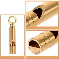 Classical Brass Mini Gift Whistle for Survival