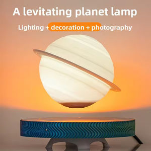 Lampe LED à Lévitation Magnétique 2026 Personnalisée à 3 Couleurs Changeantes avec Contrôle Tactile, Protection Oculaire, Design Minimaliste Lune, Éclairage Domestique - Product Image 2