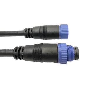 Conector Recto M15 de Longitud Personalizada Bi-Win, 2P/4P Pines, Adaptador Circular Industrial Impermeable BWM15-02AMMM-SS6 Negro, Muestra Gratuita - Product Image 4