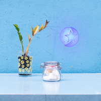Bonita luz nocturna táctil recargable por USB en forma de corazón para habitación de niños, lámpara de pared de silicona pegajosa, decoración de pared de dibujos animados