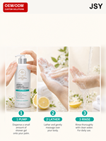 Gel Douche Éclaircissant et Hydratant à l'Acide Tartarique et Niacinamide, Nettoyage en Profondeur, 500 ml, Marque Blanche, OEM ODM, Soins de la Peau