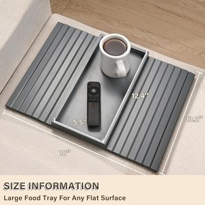 Hiện Đại Phong Cách Grey Tre Sofa Khay Bảng Chống Trượt Cánh Tay Clip Cup Chủ Đồ Ăn Nhẹ Lưu Trữ Giỏ Linh Hoạt Tay vịn Phòng Khách - Product Image 5