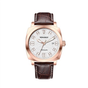 Montre mécanique automatique pour homme, montres en acier inoxydable, date, MIYOTA 9015, bracelet en cuir saphir, montre étanche - Product Image 4