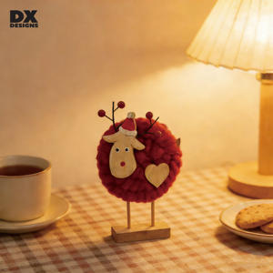 ขอ<span class=keywords><strong>ง</strong></span>ตกแต่งคริสต์มาสไม้ทำมือแบบ OEM พร้อมพู่ถัก <span class=keywords><strong>ง</strong></span>านฝีมือสำหรับตกแต่<span class=keywords><strong>ง</strong></span>บ้าน ขายดีสำหรับส่งออก - Product Image 6