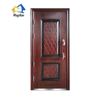 Style moderne, mode, modèle, conception de porte de sécurité Fahion Turquie, porte de sécurité en acier noir