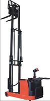 Chariot élévateur électrique lithium-ion HZHI neuf avec protection de bras, double levage, propulsion arrière, 2 tonnes, autonomie longue durée de 8 heures, pour usage en restauration et commerce de détail