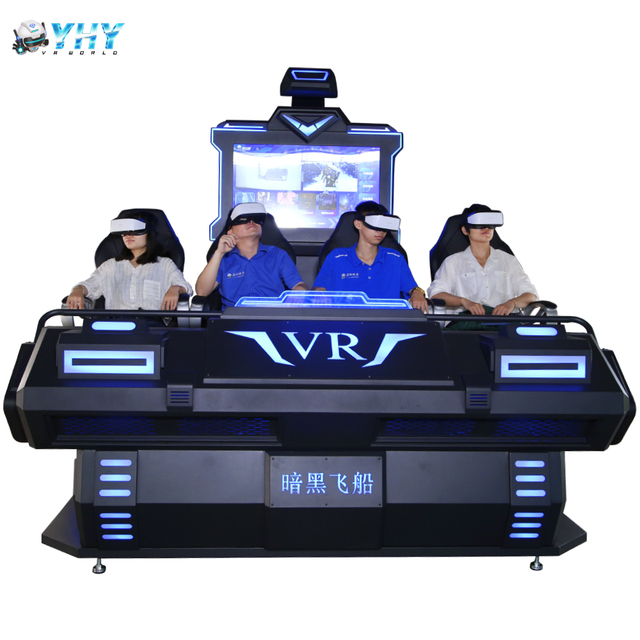 China Factory Price 4 Seats 42 Inches Screen Roller Coaster Games Cinema Virtual Reality Chair 9D Simulator