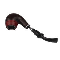 Pipes à tabac en bakélite en gros, pipes à fumer en résine plastique synthétique, design à surface craquelée, pipe Sherlock