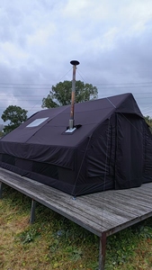 Grande tente de camping familiale gonflable de luxe, portable, quatre saisons, en Oxford, imperméable, résistante aux UV, automatique, une chambre, 12m - Product Image 6