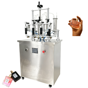 Máquinas de Llenado de Botellas de Líquido Pequeñas, Máquina de Llenado al Vacío Semiautomática de 4 Cabezales para Botellas de Perfume, para Uso Cosmético - Product Image 1