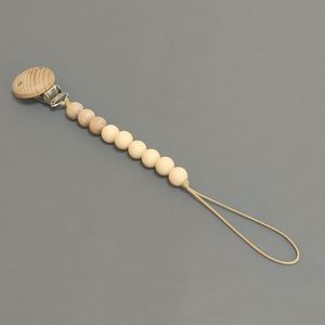 Baby Beech Clip Soothes Baby <b>Silicone</b> Party Gift <b>Beads</b>, Teeth Grinding Gum Anti Drop Chain - Product Image 3
