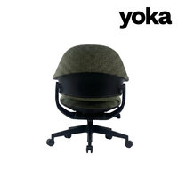 Vente directe usine Nouvelle chaise de bureau moderne en tissu, chaise de travail ergonomique personnalisée à dossier coquille pour ordinateur, idéale pour la maison et le bureau
