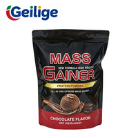 1 kg de poudre de gain de masse naturelle au chocolat, riche en calories, personnalisée, pour la croissance musculaire et la gym, avec protéines de lactosérum et glucides