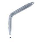 Support d'étagère en fer et acier gris de 200mm - Product Image 1